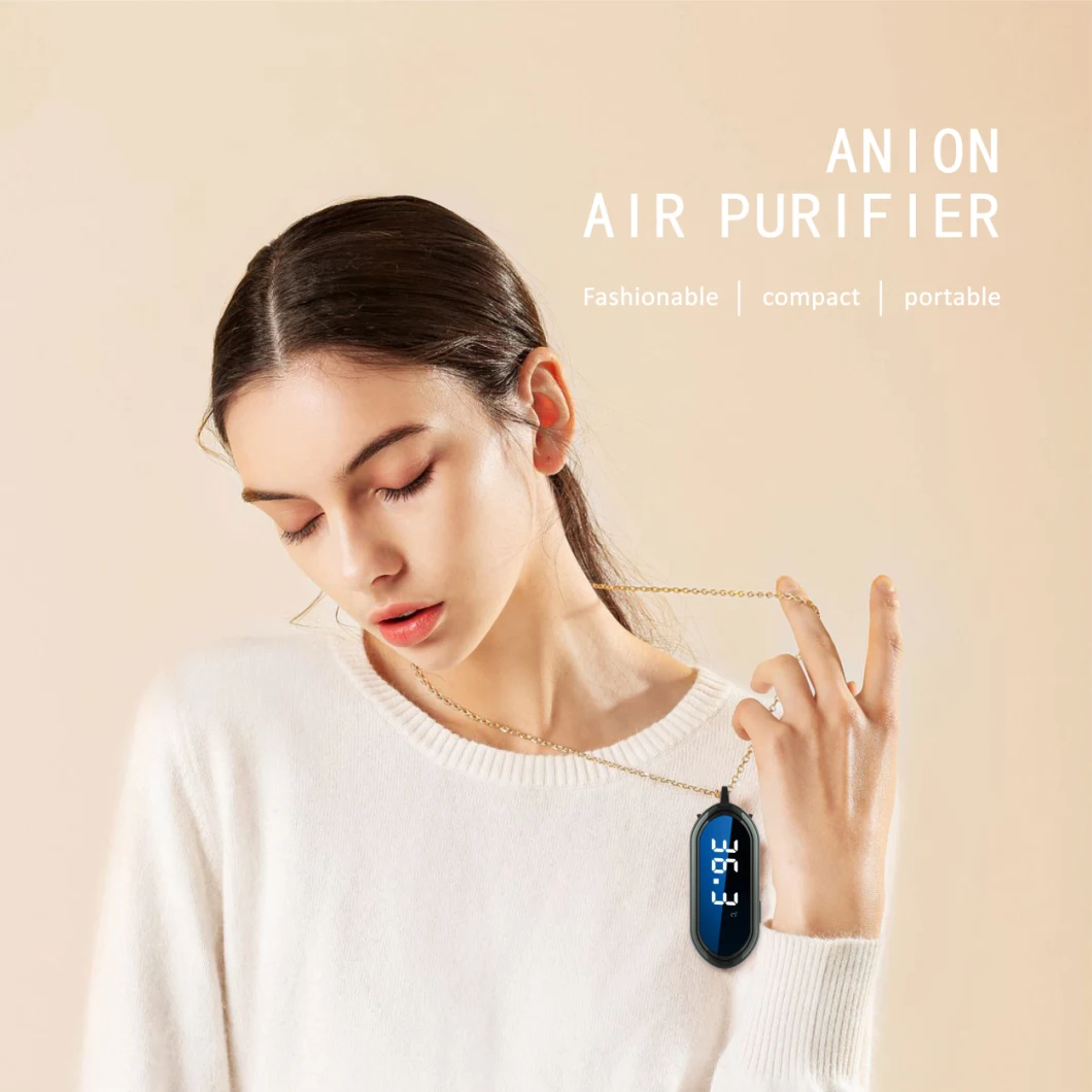 Pm2.5 Portable Mini Car Personal Negative Ion Wearable UV Home Desktop Smart Cool Necklace Clip Ozone Anion Air Purifier