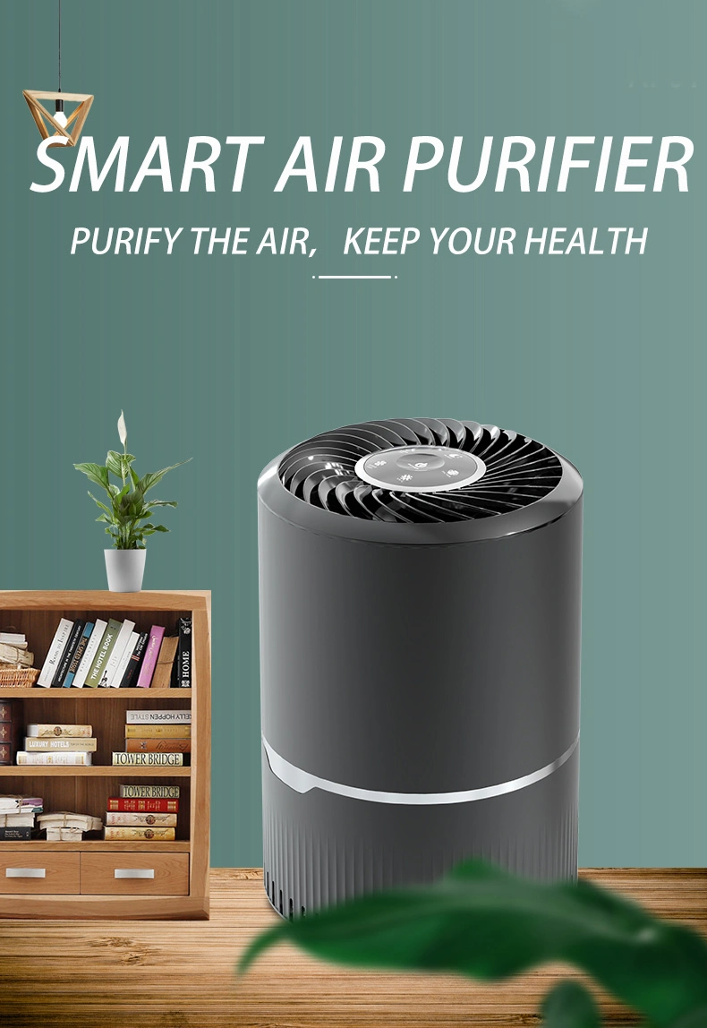 Home Air Purifier WiFi with Pre-Filter and True HEPA Filter Air Cleaner Purifiers UV 4 Stage for Smoking Room